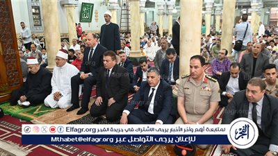 آلاف المواطنين يصلون صلاة عيد الأضحى المبارك في ثاني أقدم مسجد في إفريقيا بالبحيرة (فيديو وصور)