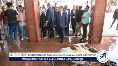 محافظ الدقهلية يشهد ذبح الأضاحي بمجزر طنامل مركز أجا لتوزيعها على الأسر الأولى بالرعاية 