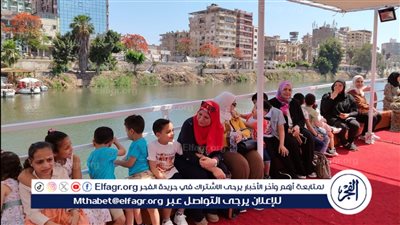 مبادرة الأتوبيس النهري لأطفال دار المساعي للأيتام خلال العيد ويصطحبهم في رحلة ترفيهية بـ نيل المنصورة