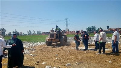 إزالة فورية لـ9 حالات تعدٍ على الأراضي الزراعية بالمحلة الكبرى في إطار الموجة 26