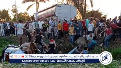 الميكروباص كان كامل العدد...إنقاذ 7 أشخاص ومصرع و7 في انقلاب ميكروباص بترعة في الدقهلية 