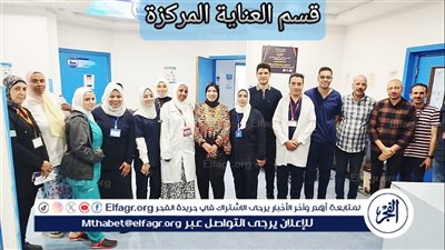 المشرف العام على مستشفيات أمانة المراكز الطبية المتخصصة بالإسكندرية تتابع حالة شاب حرجة