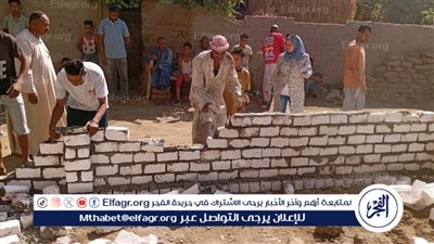 لا تهاون مع التعديات.. إزالة فورية لبناء مخالف بدندرة