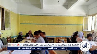 أعمال تقدير الدرجات للشهادة الإعدادية بمطروح