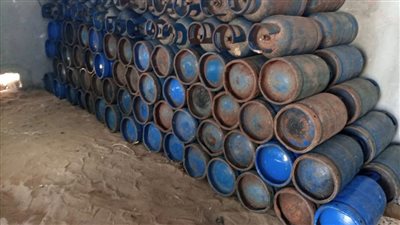 ضبط 236 أسطوانة غاز مدعم في الغربية قبل بيعها بالسوق السوداء