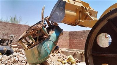  إزالة طواحين وكسارات للذهب المخالفة بمدن أسوان وإدفو
