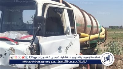 ضبط سيارة تلقي مخلفات الصرف الصحي بترعة بقرية أولاد إلياس بمركز صدفا فى أسيوط 