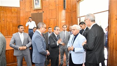 وزير التعليم العالي ومحافظ الفيوم ورئيس جامعة الفيوم يتفقدون مقر جامعة الفيوم الأهلية