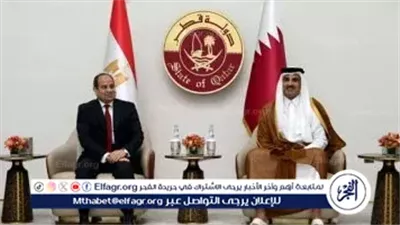 عاجل ـ السيسي وأمير قطر يدعوان المجتمع الدولي للتحرك العاجل ضد انتهاكات إسرائيل واحترام سيادة الدول