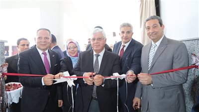 وزير التعليم العالي ومحافظ دمياط ورئيس جامعة دمياط يفتتحان عددًا من المشروعات التعليمية