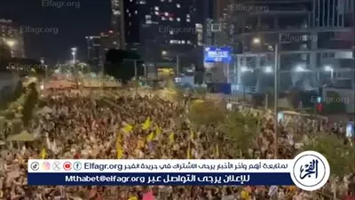 مظاهرات ضخمة في تل أبيب للمطالبة بإنهاء الحرب على غزة وإبرام صفقة تبادل أسرى شاملة 