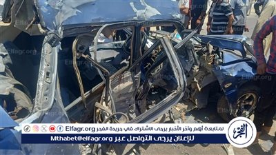إصابة 8 أشخاص في حادث تصادم سيارتين بالبحيرة 