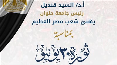 قنديل يهنئ السيسي والمصريين بذكرى ثورة 30 يونيو