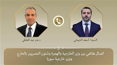 هاتفيا.. وزير الخارجية والهجرة ونظيره السورى يبحثان الاستقرار ومكافحة الإرهاب في سوريا 