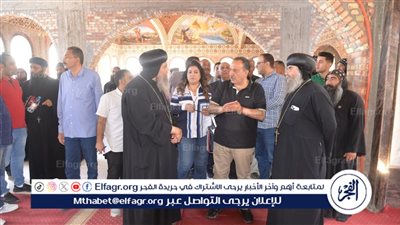 محافظ أسيوط يتفقد دير الأمير تادرس الشطبي بالجبل الشرقي بقرية بنى شقير بمركز منفلوط 