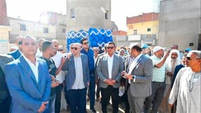 وزير الإسكان ومحافظ بني سويف يتفقدان محطة مياه شرب الفقاعي بمركز ببا