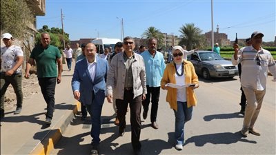 محافظ الجيزة يتفقد مشروعات الطرق بمراكز أوسيم ومنشأة القناطر