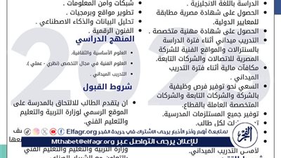 بديل ذهبي للثانوية العامة 2025.. كل ما تريد معرفته عن مدرسة WE للتكنولوجيا التطبيقية 