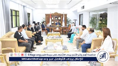 وفد من محافظة المنيا يسترشد بتجربة مركز معلومات شبكات المرافق بقنا