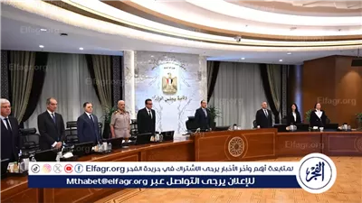 مجلس الوزراء يقف دقيقة حداد على شهداء 