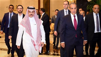 وزير الخارجية والهجرة يستقبل نظيره السعودي بمدينة العلمين