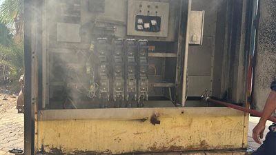 السيطرة على حريق بكابينة كهرباء في قسم أول العبور