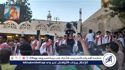 الفجر ترصد احتفالات الاقباط السنوية بدير السيدة العذراء بجبل درنكة فى أسيوط