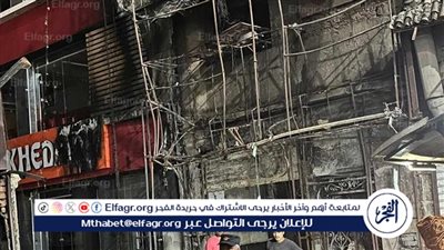 حريق ضخم يلتهم محال تجارية أمام محطة مترو شبرا الخيمة وإصابة 5 أشخاص