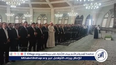 رئيس الوزراء يشارك في جنازة الراحل علي المصيلحي بمسجد الشرطة بالشيخ زايد