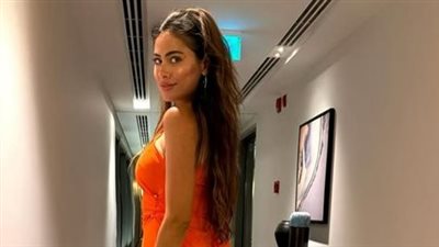 بفستان برتقالي.. هاجر أحمد تتألق في أحدث ظهور لها 