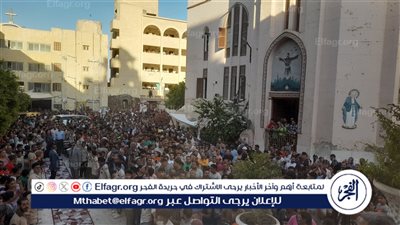 الفجرترصداحتفالات الاقباط بالليلة الختامية لموسم السيدة العذراء بدرنكة بمحافظة أسيوط 