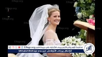 بالصور.. شاهد الزفاف الملكي في ليختنشتاين.. الأميرة ماري كارولاين تتألق بتاج أسطوري