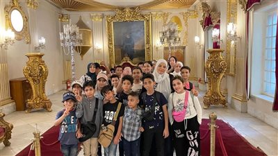 زيارة تثقيفية للأطفال بقصر الأمير محمد علي ضمن أنشطة أتوبيس الفن 