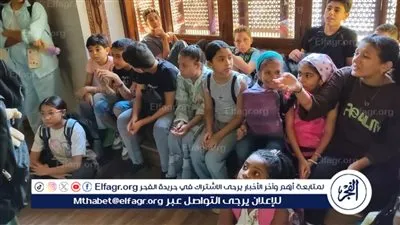 أتوبيس الفن يقدم جولة ثقافية للأطفال بمجمع الأديان والمتحف القبطي