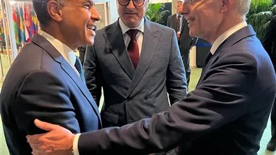 وزير الخارجية يلتقي مع رئيس وزراء ووزير خارجية لوكسمبورج