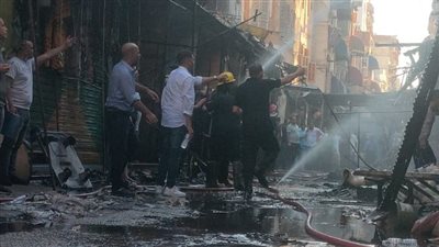 وفاة سيدة وإصابة 4 في حريق 4 بيوت خشبية بشارع الحميدي ببورسعيد