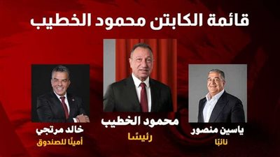 عاجل| الخطيب يعلن قائمته الانتخابية لخوض سباق الأهلي.. وإبراهيم العامري مفاجأة القائمة