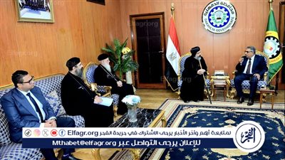 محافظ الدقهلية يستقبل وفد الكنيسة للتهنئة بذكرى انتصارات أكتوبر الـ72