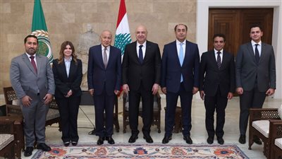 أبو الغيط يلتقي رئيس الجمهورية اللبنانية