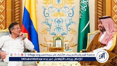 ولي العهد ورئيس كولومبيا يستعرضان العلاقات الثنائية