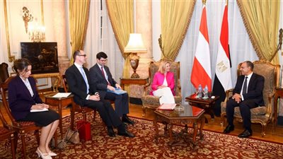 وزير الخارجية يلتقي وزيرة خارجية النمسا