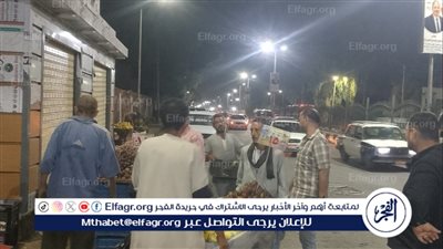 حملات مكبرة لازالة إشغالات الباعة الجائلين بحي شرق مدينة أسيوط 