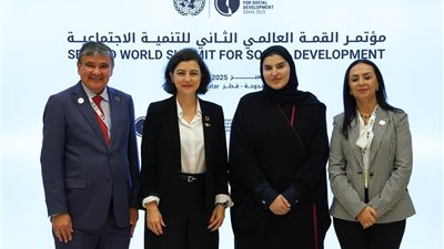 وزيرة التضامن الاجتماعي تبحث مع وزراء قطر والبرازيل وإسبانيا المبادرات الدولية والإقليمية الرائدة في مجال الحماية الاجتماعية 