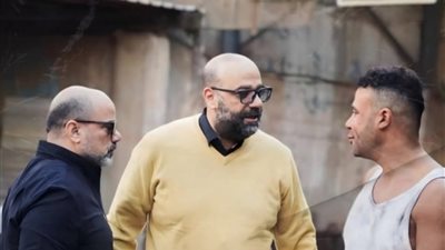 أول صور لـ محمد إمام في لوكيشن تصوير الكينج بعد الحريق 