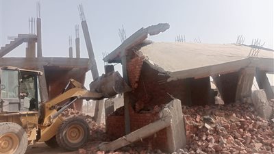 إزالة 20 حالة تعدٍ على 68 فدانًا من أملاك الدولة بالخانكة