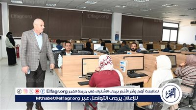 جولة تفقدية لرئيس جامعة قناة السويس لمتابعة امتحانات التحول الرقمي وتفعيل منظومة المراقبة بالذكاء الاصطناعي