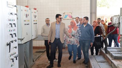 رئيس شركة مياه القليوبية يتفقد فرع شمال الخانكة ويشدد على جاهزية المحطات لفصل الشتاء