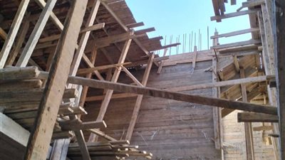 صبة خرسانية تسفر عن 8 مصابين بمبنى تحت الإنشاء ببنها