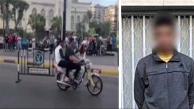 ضبط شخصين يستقلان دراجة نارية بتهمة سحب إحدى الحواجز الحديدية الخاصة بمرور بورسعيد