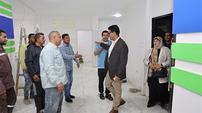 فودة يتابع أعمال إنشاء وتجهيز القطاع التجاري ومركز خدمة العملاء بفرع غرب شبرا الخيمة